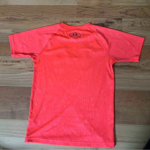 Under Armour Girls Youth Small neon coral tee - Picture 2 of 4
